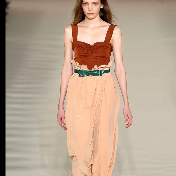 Chloe Ruffle Bralette Camisole Bustier with Gathers and Back Bow - Picture 7 of 13